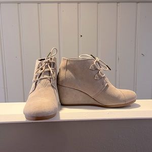 TOMS Suede Wedges
